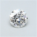 0.43 Carats, Round Diamond with Very Good Cut, H Color, VS2 Clarity and Certified by GIA