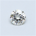 0.37 quilates, Redondo Diamante , Color H, claridad VVS1 y certificado por EGL