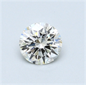 0.51 Carats, Round Diamond with Excellent Cut, I Color, VS2 Clarity and Certified by GIA