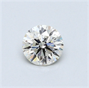 0.44 quilates, Redondo Diamante , Color H, claridad VVS1 y certificado por EGL