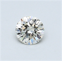 0.44 quilates, Redondo Diamante , Color H, claridad SI1 y certificado por EGL