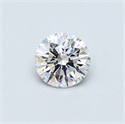 0.41 Carats, Round Diamond with Very Good Cut, E Color, VVS2 Clarity and Certified by GIA