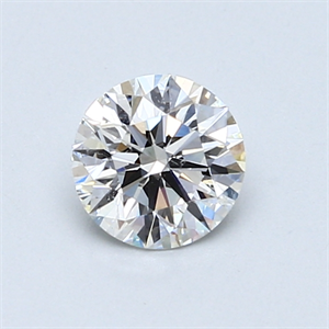 Picture of 0.66 Carats, Round Diamond with Excellent Cut, F Color, SI1 Clarity and Certified by GIA