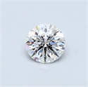 0.42 Carats, Round Diamond with Very Good Cut, D Color, SI1 Clarity and Certified by GIA