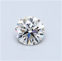0.50 Carats, Round Diamond with Very Good Cut, E Color, SI1 Clarity and Certified by GIA