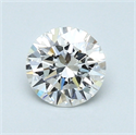 0.70 Carats, Round Diamond with Excellent Cut, E Color, VVS1 Clarity and Certified by GIA