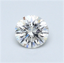 0.50 quilates, Redondo Diamante , Color F, claridad SI1 y certificado por GIA