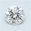 0.90 Carats, Round Diamond with Very Good Cut, F Color, VVS2 Clarity and Certified by GIA