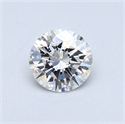 0.44 Carats, Round Diamond with Excellent Cut, G Color, VVS2 Clarity and Certified by GIA