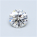 0.55 quilates, Redondo Diamante , Color D, claridad SI1 y certificado por GIA