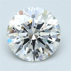 Picture of 1.53 Carats, Round Diamond with Excellent Cut, F Color, SI1 Clarity and Certified by GIA