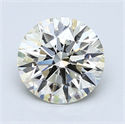 1.50 Carats, Round Diamond with Excellent Cut, K Color, VS2 Clarity and Certified by GIA