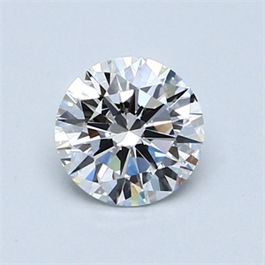 Picture of 0.74 Carats, Round Diamond with Very Good Cut, E Color, VS1 Clarity and Certified by GIA
