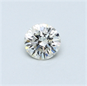 0.33 Carats, Round Diamond with Excellent Cut, G Color, VVS1 Clarity and Certified by EGL