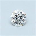 0.42 Carats, Round Diamond with Very Good Cut, D Color, VVS2 Clarity and Certified by GIA