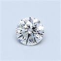 0.46 Carats, Round Diamond with Very Good Cut, D Color, VS2 Clarity and Certified by GIA