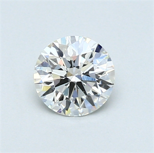 Picture of 0.51 Carats, Round Diamond with Excellent Cut, E Color, VS2 Clarity and Certified by GIA