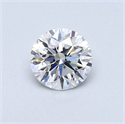 0.44 Carats, Round Diamond with Very Good Cut, D Color, VS1 Clarity and Certified by GIA