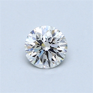 Picture of 0.45 Carats, Round Diamond with Very Good Cut, F Color, SI1 Clarity and Certified by GIA