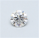 0.40 Carats, Round Diamond with Very Good Cut, E Color, SI1 Clarity and Certified by GIA