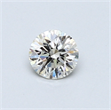 0.40 Carats, Round Diamond with Excellent Cut, G Color, SI1 Clarity and Certified by EGL