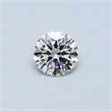 0.42 Carats, Round Diamond with Very Good Cut, H Color, VS1 Clarity and Certified by GIA