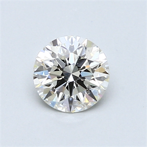 Picture of 0.62 Carats, Round Diamond with Excellent Cut, J Color, VS2 Clarity and Certified by GIA