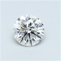 0.51 Carats, Round Diamond with Very Good Cut, D Color, VS2 Clarity and Certified by GIA