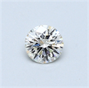 0.36 Carats, Round Diamond with Excellent Cut, G Color, VVS1 Clarity and Certified by EGL