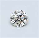 0.41 quilates, Redondo Diamante , Color H, claridad VVS2 y certificado por EGL