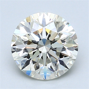 Picture of 2.00 Carats, Round Diamond with Good Cut, K Color, VS2 Clarity and Certified by GIA