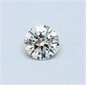 0.30 Carats, Round Diamond with Excellent Cut, H Color, VS1 Clarity and Certified by EGL