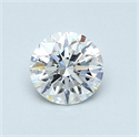 0.54 quilates, Redondo Diamante , Color D, claridad SI1 y certificado por GIA