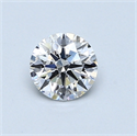 0.53 quilates, Redondo Diamante , Color D, claridad SI1 y certificado por GIA
