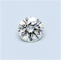 0.32 Carats, Round Diamond with Excellent Cut, F Color, VS2 Clarity and Certified by EGL