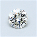 0.67 Carats, Round Diamond with Very Good Cut, H Color, VS1 Clarity and Certified by GIA