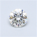 0.44 Carats, Round Diamond with Very Good Cut, I Color, SI1 Clarity and Certified by GIA
