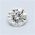 0.72 Carats, Round Diamond with Excellent Cut, H Color, VVS1 Clarity and Certified by EGL