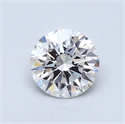 0.61 Carats, Round Diamond with Excellent Cut, D Color, VS1 Clarity and Certified by GIA