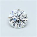 0.50 Carats, Round Diamond with Excellent Cut, D Color, VVS2 Clarity and Certified by GIA