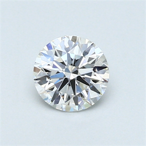 Picture of 0.50 Carats, Round Diamond with Excellent Cut, D Color, VVS2 Clarity and Certified by GIA
