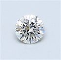 0.52 quilates, Redondo Diamante , Color H, claridad SI1 y certificado por GIA