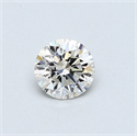 0.40 Carats, Round Diamond with Very Good Cut, G Color, VS1 Clarity and Certified by GIA