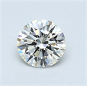0.58 quilates, Redondo Diamante , Color H, claridad VVS1 y certificado por EGL