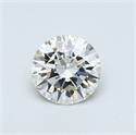 0.44 Carats, Round Diamond with Very Good Cut, H Color, VS2 Clarity and Certified by GIA