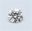 0.40 quilates, Redondo Diamante , Color H, claridad VVS1 y certificado por EGL