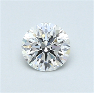Picture of 0.51 Carats, Round Diamond with Excellent Cut, E Color, VS1 Clarity and Certified by GIA
