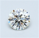 0.62 quilates, Redondo Diamante , Color G, claridad IF y certificado por EGL