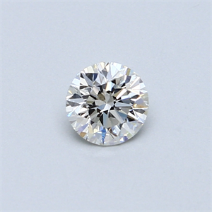 Picture of 0.44 Carats, Round Diamond with Very Good Cut, H Color, SI1 Clarity and Certified by GIA