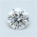 0.72 Carats, Round Diamond with Excellent Cut, D Color, IF Clarity and Certified by GIA